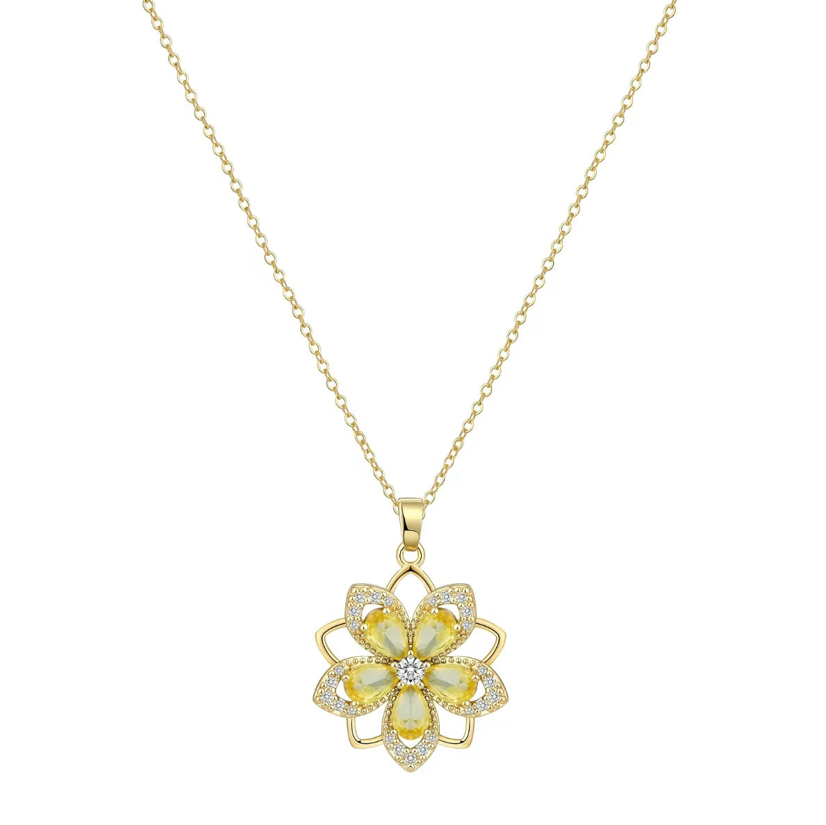 AWARE 14K Anxiety Fidget Birth Stone Necklace