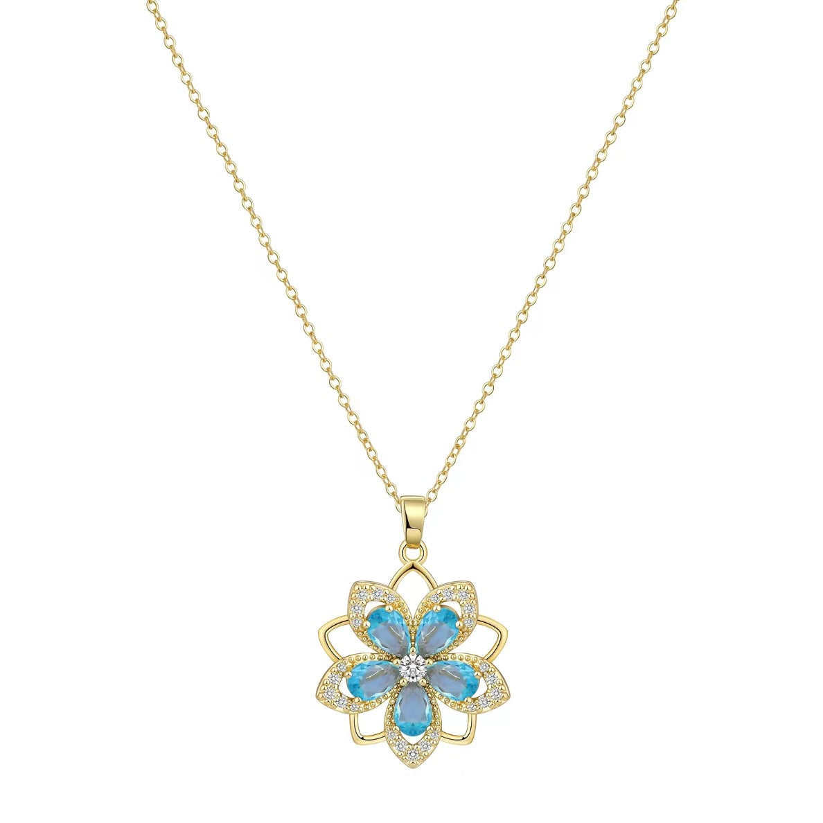 AWARE 14K Anxiety Fidget Birth Stone Necklace