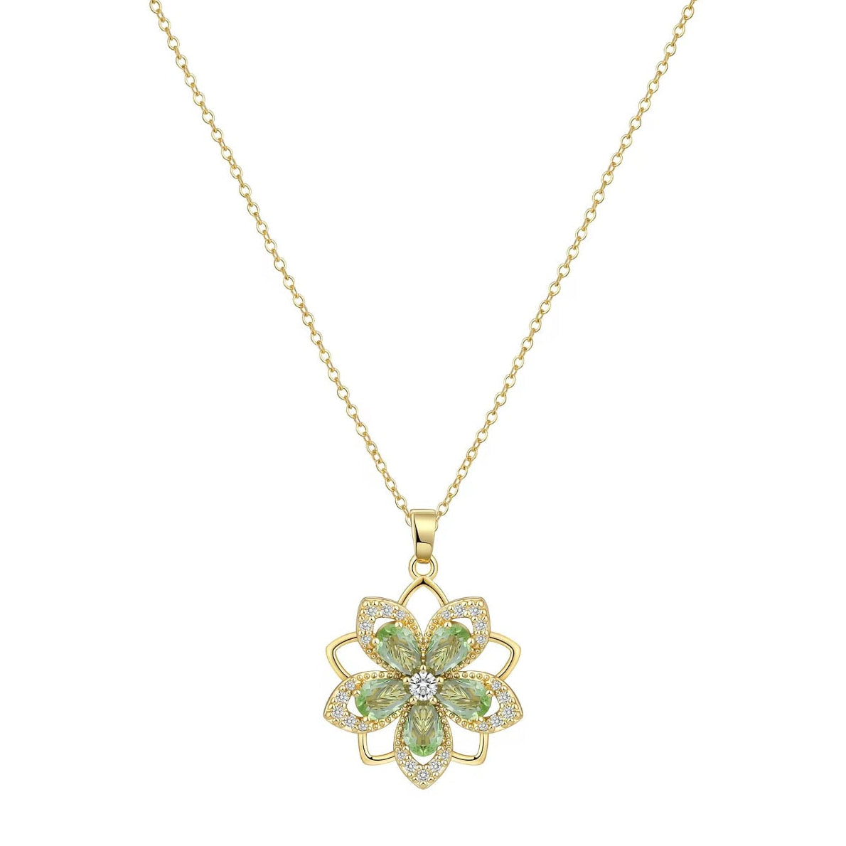 AWARE 14K Anxiety Fidget Birth Stone Necklace