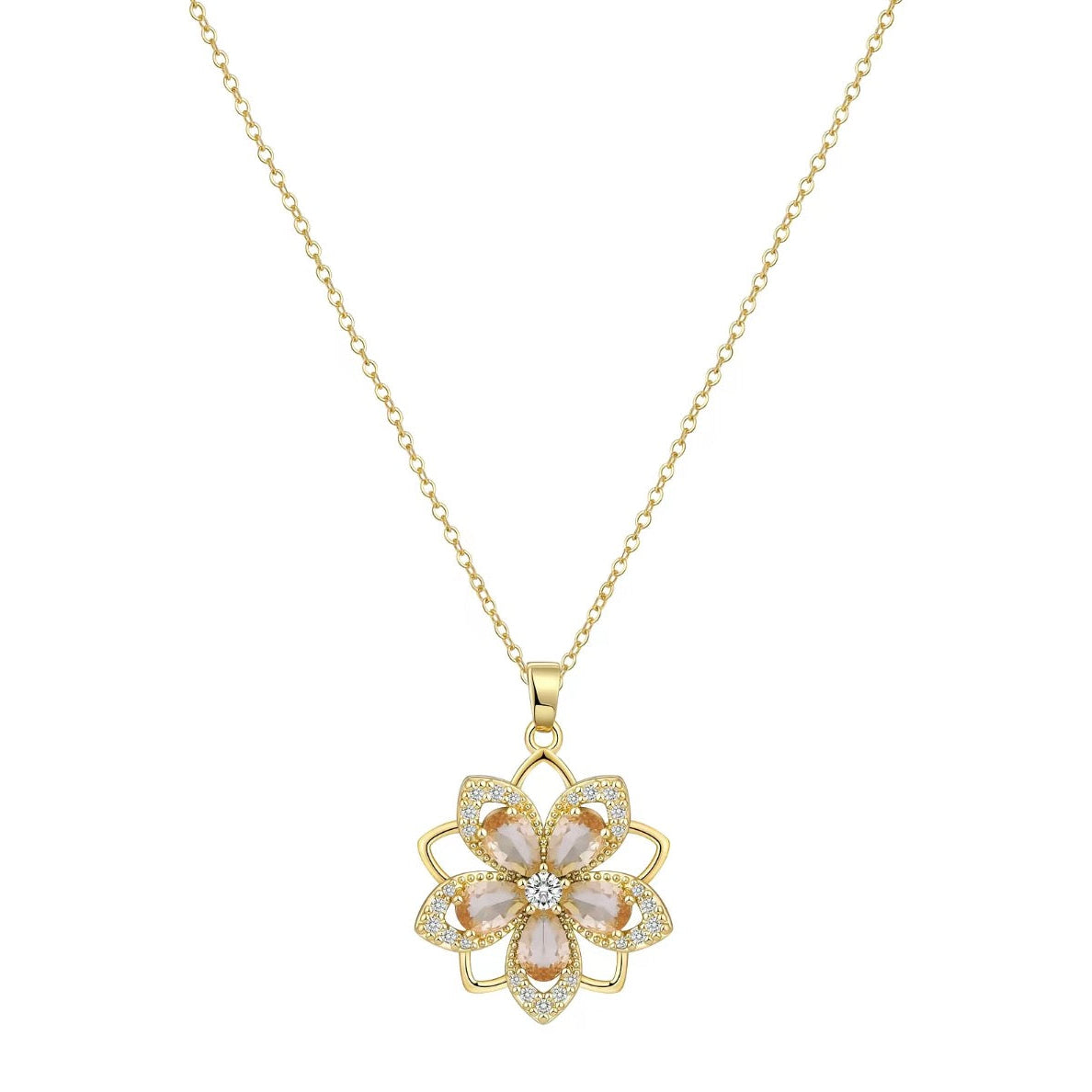 AWARE 14K Anxiety Fidget Birth Stone Necklace