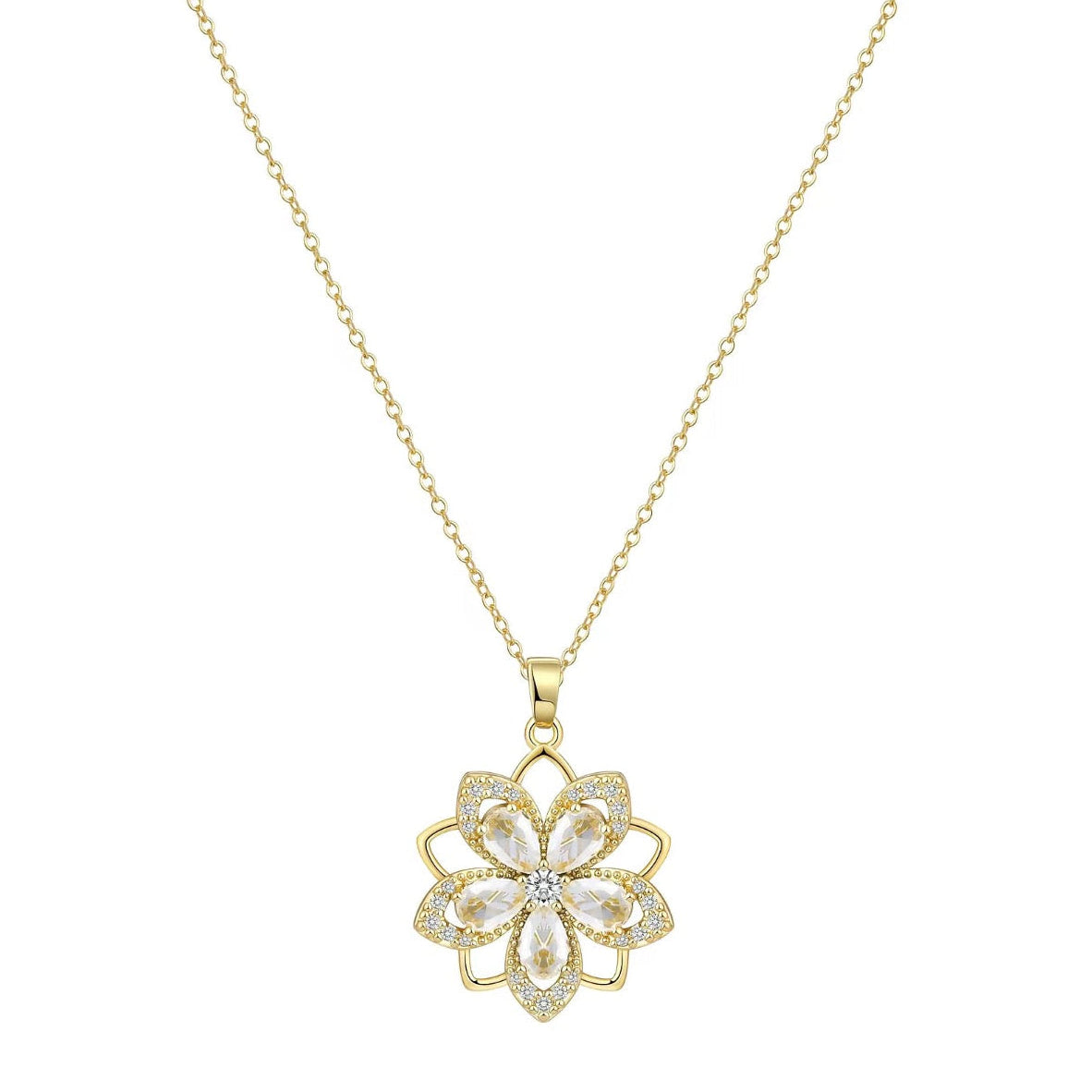 AWARE 14K Anxiety Fidget Birth Stone Necklace