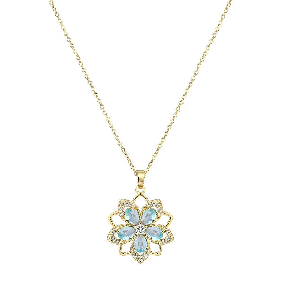AWARE 14K Anxiety Fidget Birth Stone Necklace