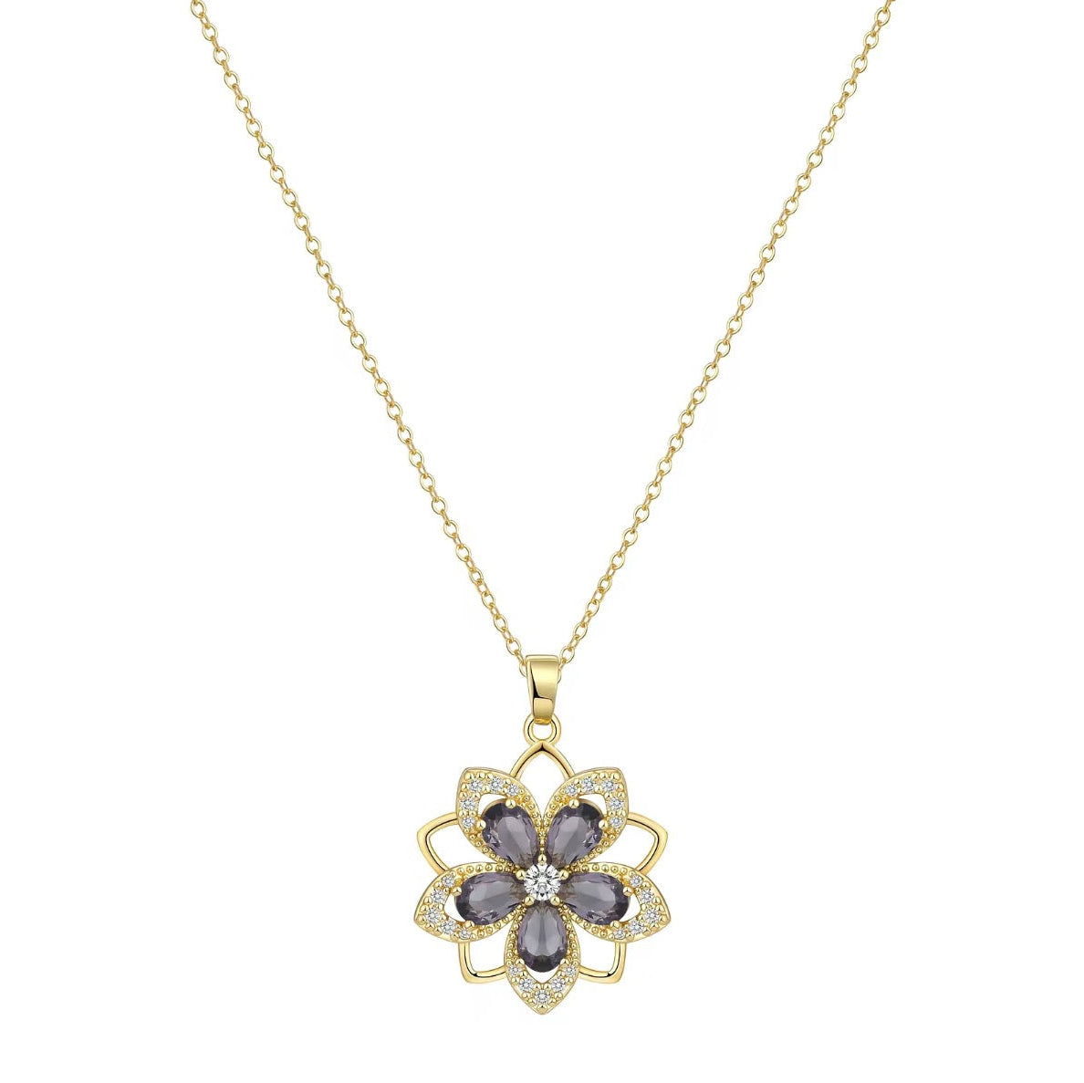 AWARE 14K Anxiety Fidget Birth Stone Necklace