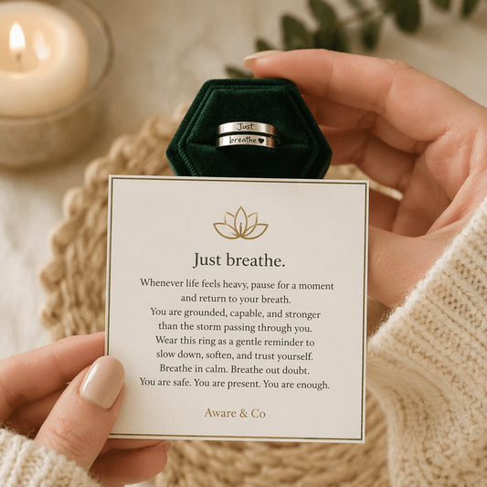 "Just Breath" Adjustable Ring