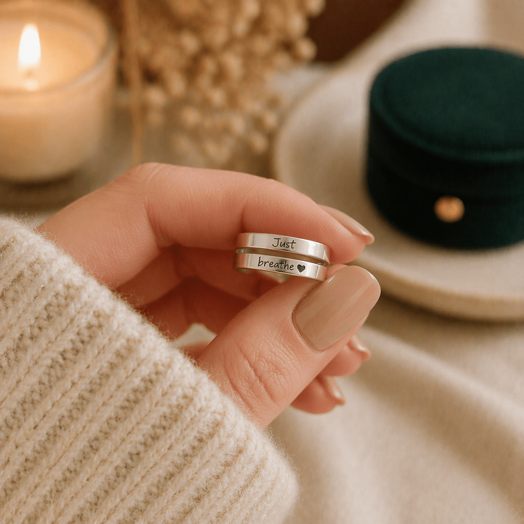 "Just Breath" Adjustable Ring