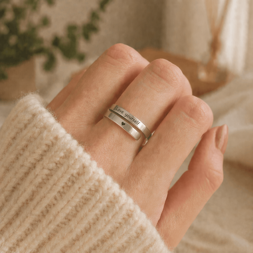 "Love Yourself" Adjustable Ring
