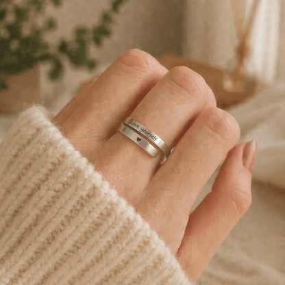"Love Yourself" Adjustable Ring