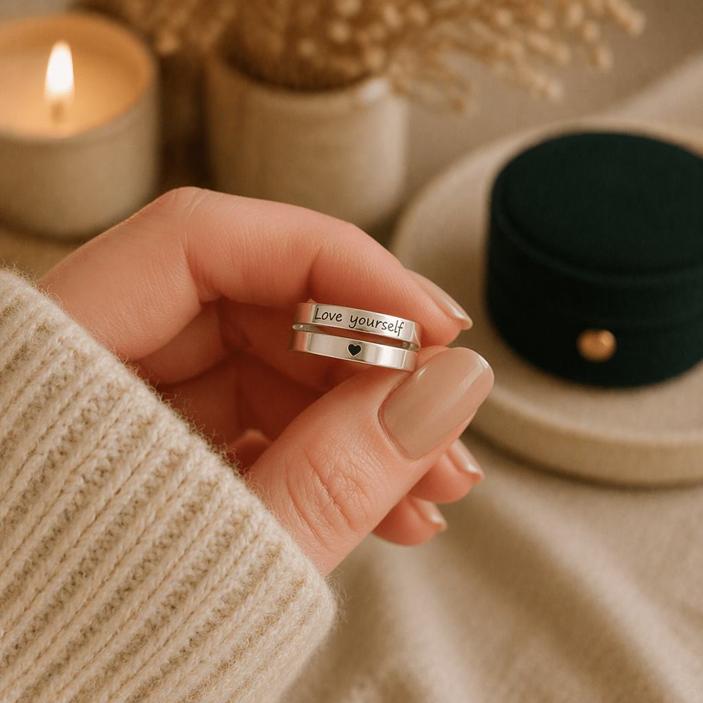 "Love Yourself" Adjustable Ring