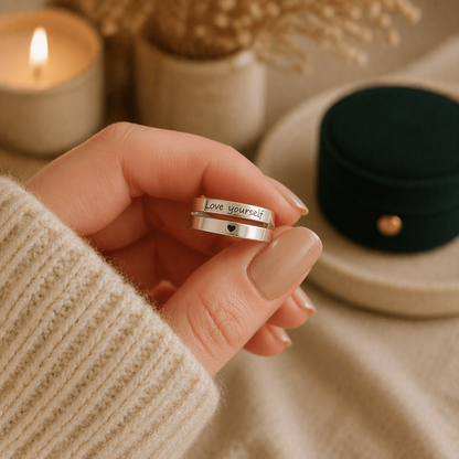 "Love Yourself" Adjustable Ring