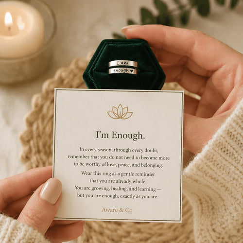 I Am Enough Adjustable Ring